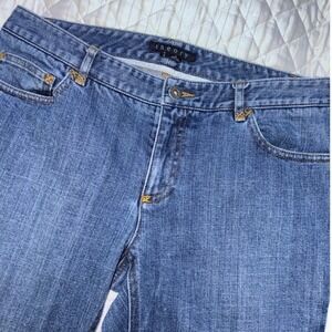 Theory Women's Size 8 Bootcut Jeans Medium Wash‎ Stretch Denim Y2K Retro Classic